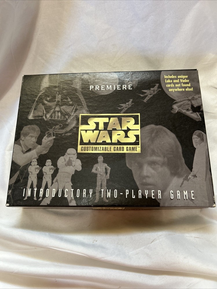 Star Wars Premiere Card Game Customizable Two Player Ages 9 -Adult New Open Box