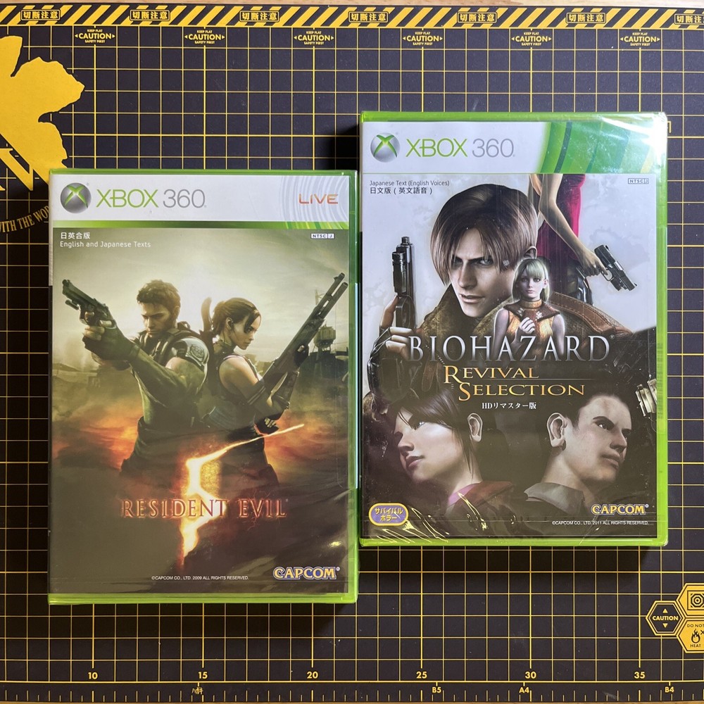 Lot 2 XBOX 360 Biohazard Resident Evil Revival Selection & 5 Asia English NEW