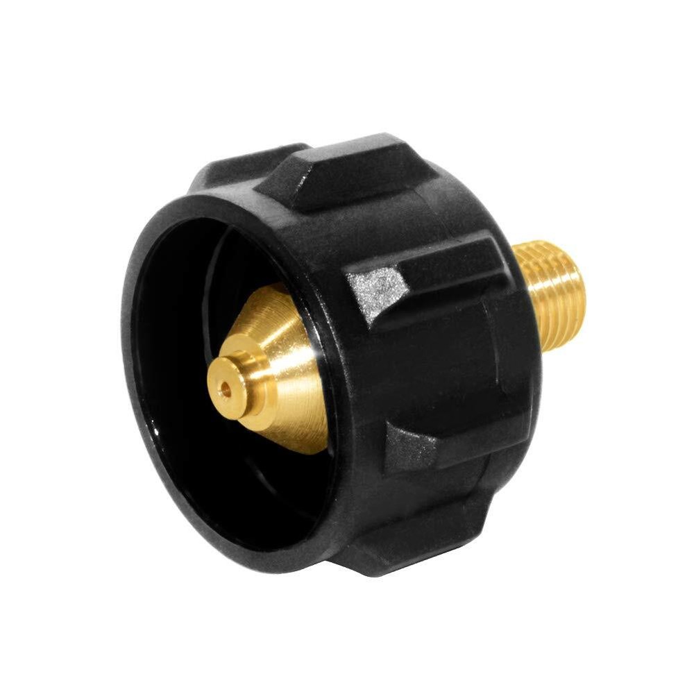 QCC1 Propane Gas Fitting Adapter with 1/4 Inch NPT Male Pipe Thread Soild Brass