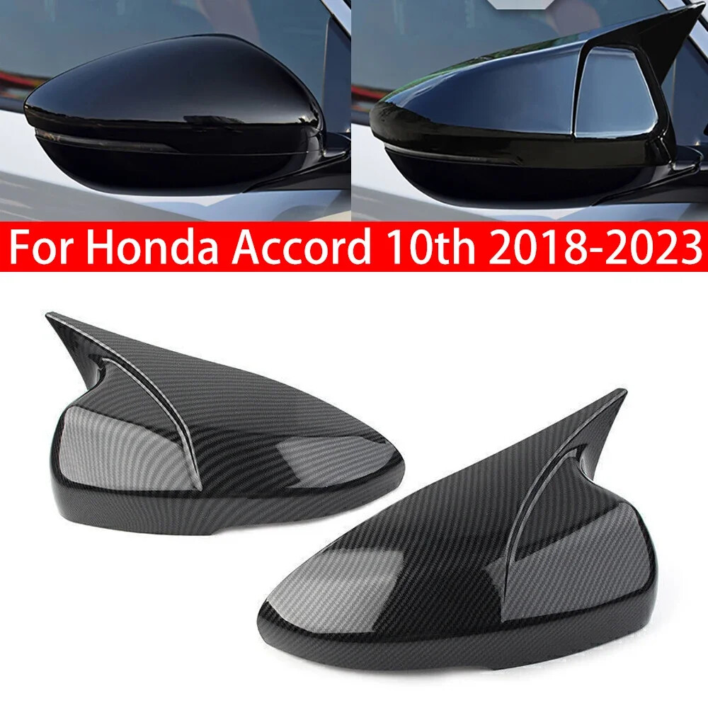 For Honda Accord 10th 2018-2023 Rearview Side Mirror Cover Wing Cap Trim Add on