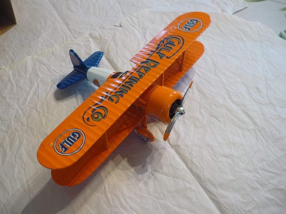 VINTAGE 1927 STEARMAN GULF BIPLANE STOCK 37541 3RD IN SERIES LIMITED EDITION