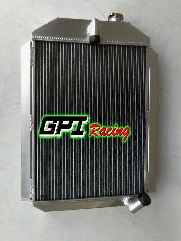 Fit FOR CHEVY HOT/STREET ROD 1937 6 CYL L6 ENGINE MANUAL MT Aluminum Radiator