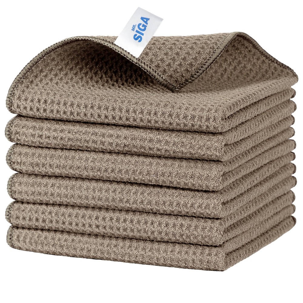 Waffle Weave Microfiber Cleaning Cloths Reusable Absorbent Towels