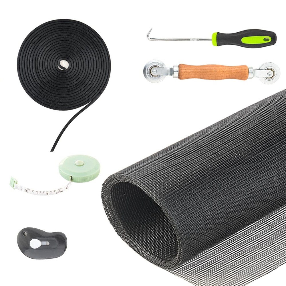 48x118 Window Screen Replacement Kit for Patio Doors & Windows