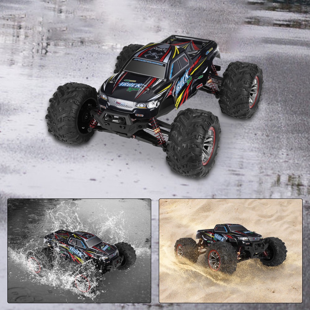 1:10 Scale Fast Brushless Motor RC Car，IPX5 Waterproof RC Truck &Max Speed 50KMH