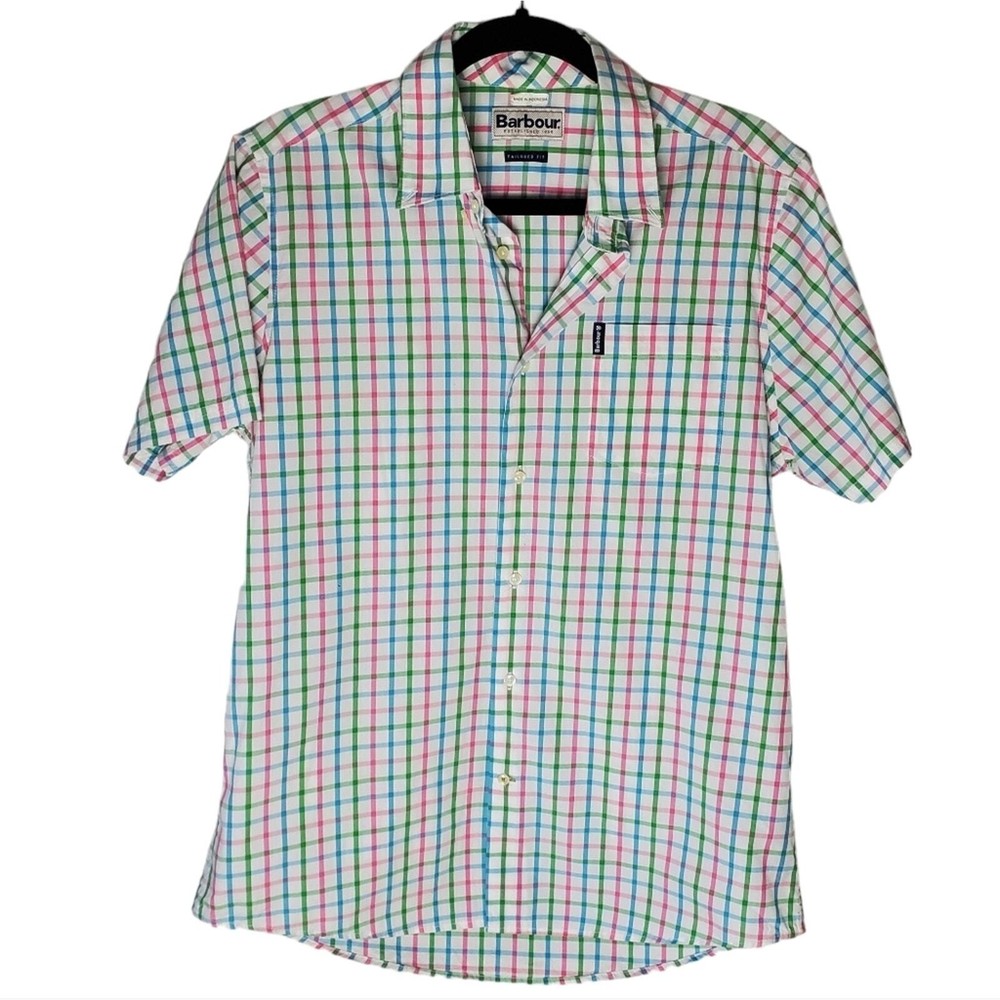 BARBOUR short sleeve checkered Multicolor button down short sleeve S
