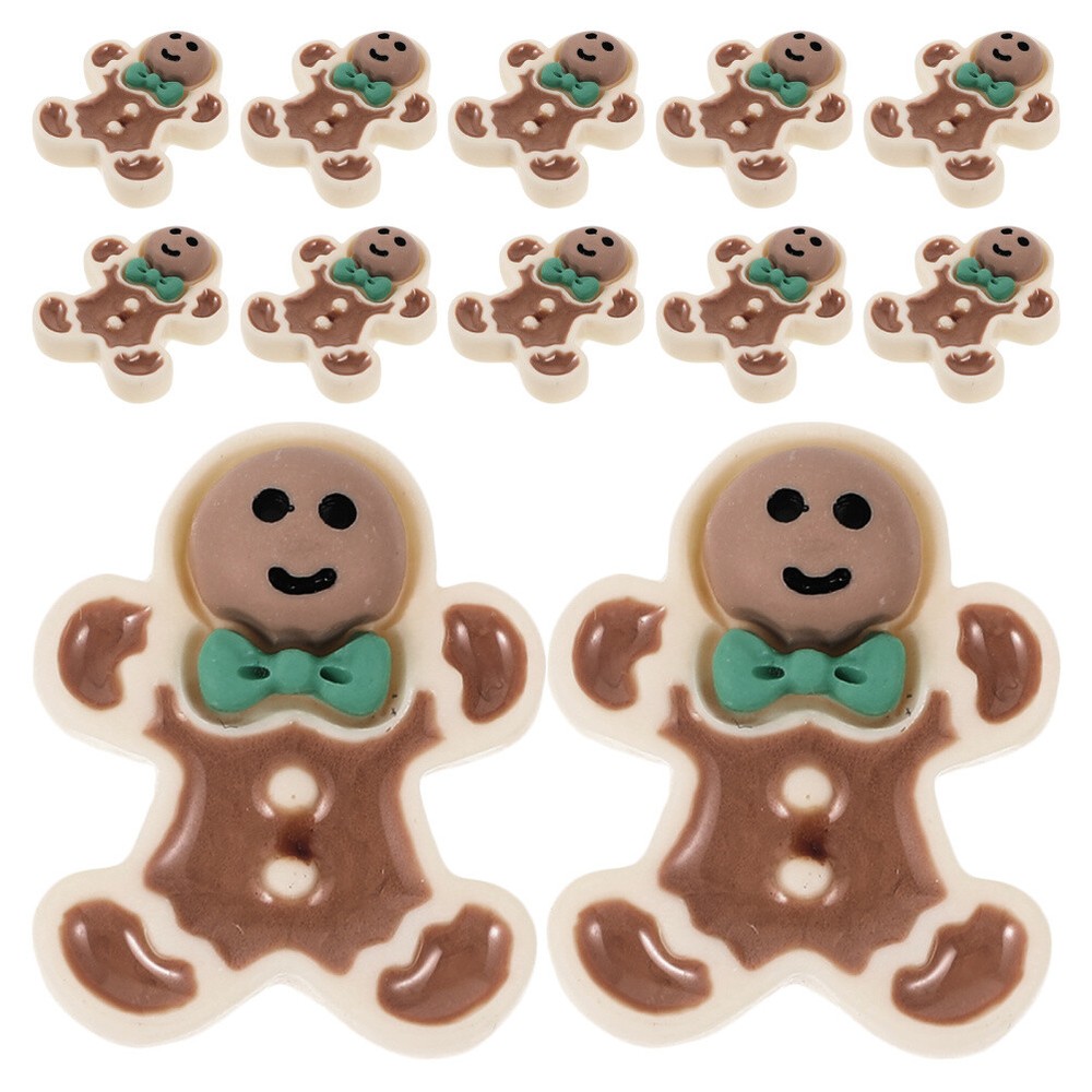 40 Pcs Christmas Tree Decorations with Gingerbread Man Garland for Home