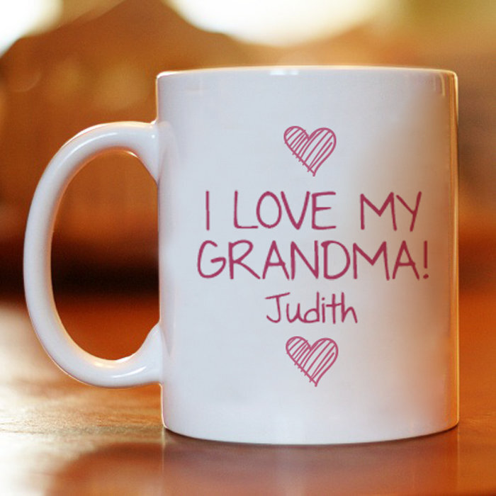 I Love My Grandma Personalized Grandma Mug Nana Coffee Mug Grandma Gift From