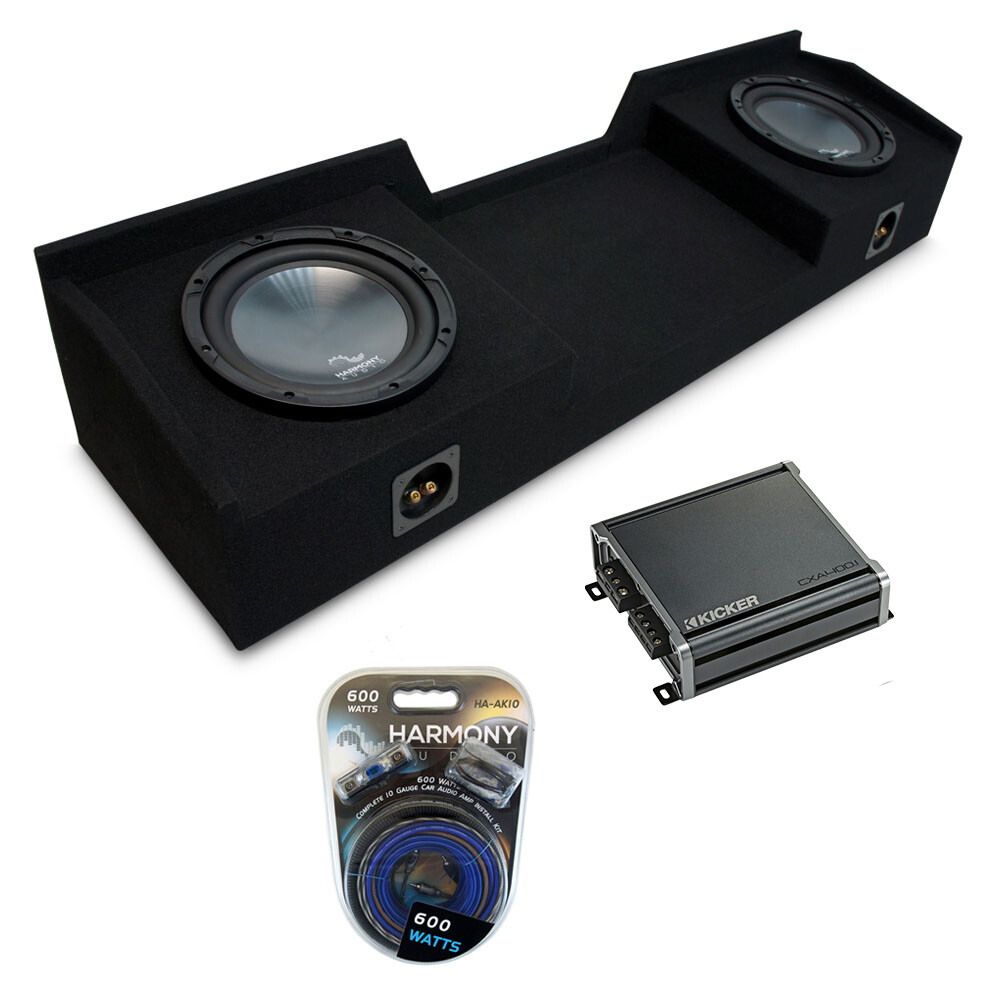 1999-2006 Chevy Silverado Extended Cab R124 Dual 12-Inch Subwoofer Box with CXA400.1 Amp