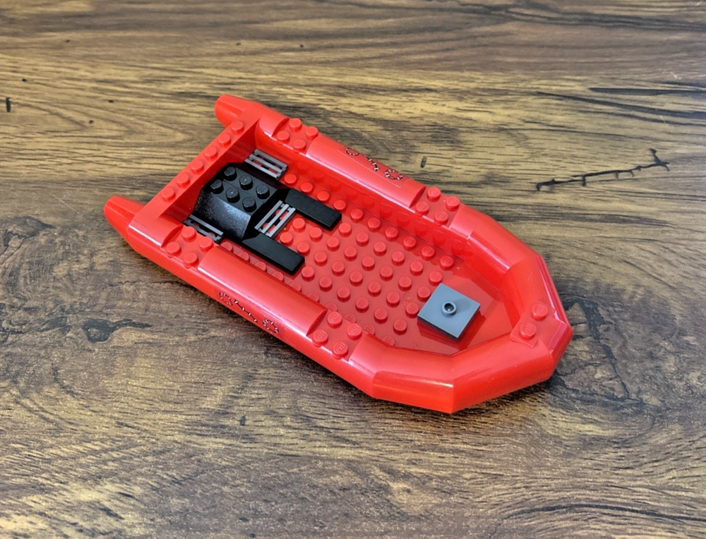 Lego Large Red Dinghy Raft Boat 62812 City Police Patrol