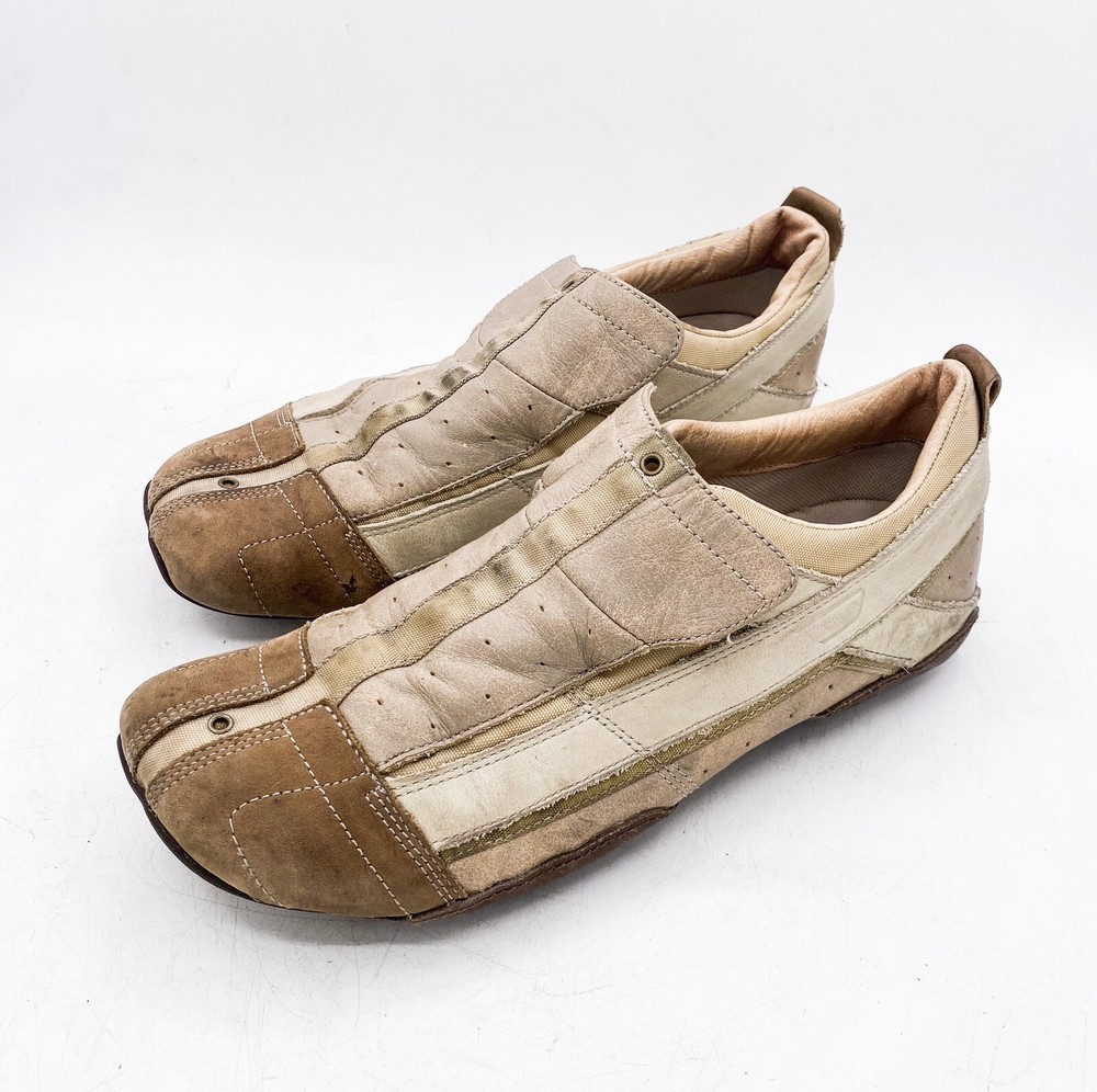 Vintage Diesel Orolan Y2K Men Sneakers Size US 11 EU 44.5 Beige Leather Hype