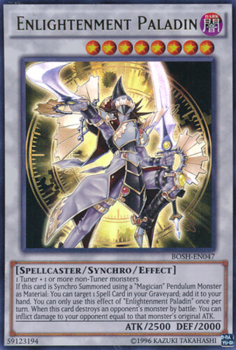 Ultra Rare Enlightenment Paladin BOSH-EN047 Unlimited Edition Moderately Played
