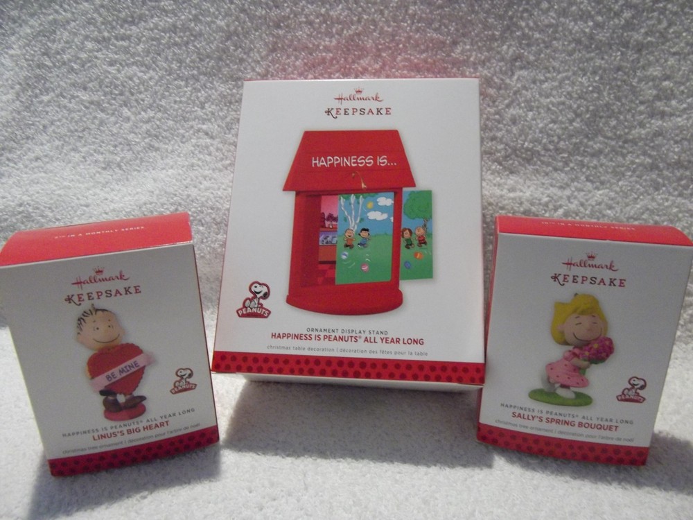 Hallmark 2013 Happiness Is Peanuts All Year Long Linus Sally Stand Lot