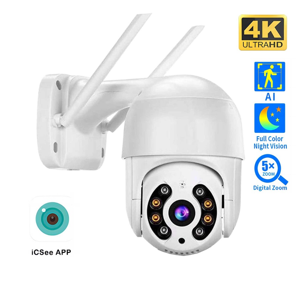 8MP 4K IP Camera 5MP Speed Dome Auto Tracking PTZ Camera Wireless WIFI Camera