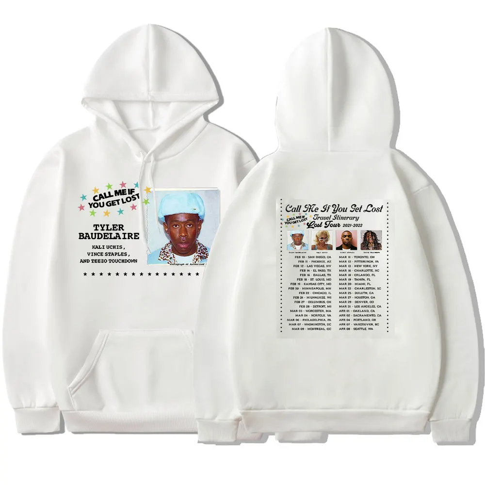 2 sided hoodie, Tyler The Creator Call Me If You Get Lost Tour Hoodie US size