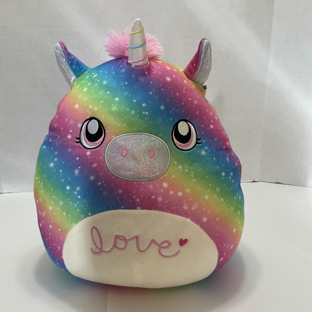 Squishmallows 14-inch Prim The Rainbow Galaxy Unicorn Plush Valentines 2022