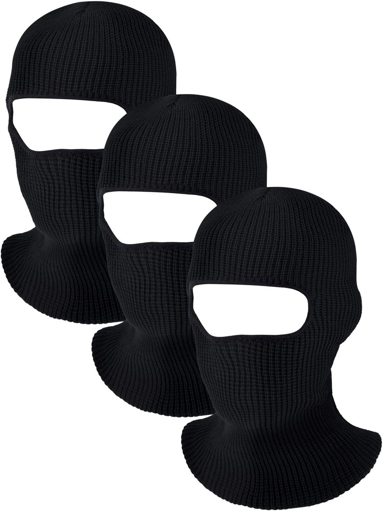 3 Pcs One Hole Full Face Mask Winter Ski Mask Knitted Balaclava Face Cover fo...