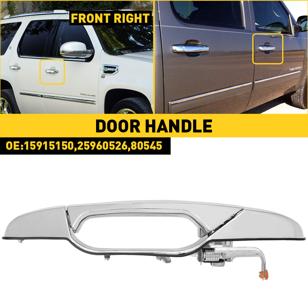 Chrome Right Front Exterior Door Handle for Chevy GMC Truck Pickup RH US