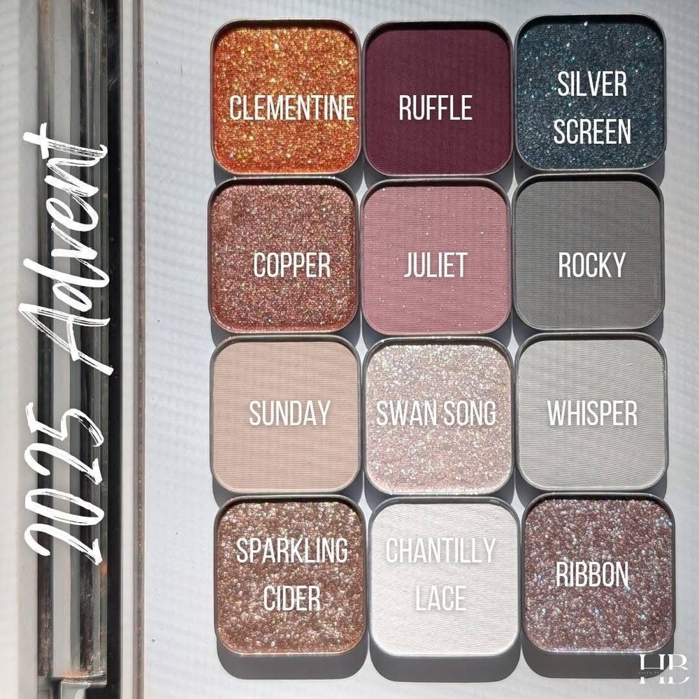 seint eyeshadow advent calendar 2025 Sunday Juliet copper clementine whisper