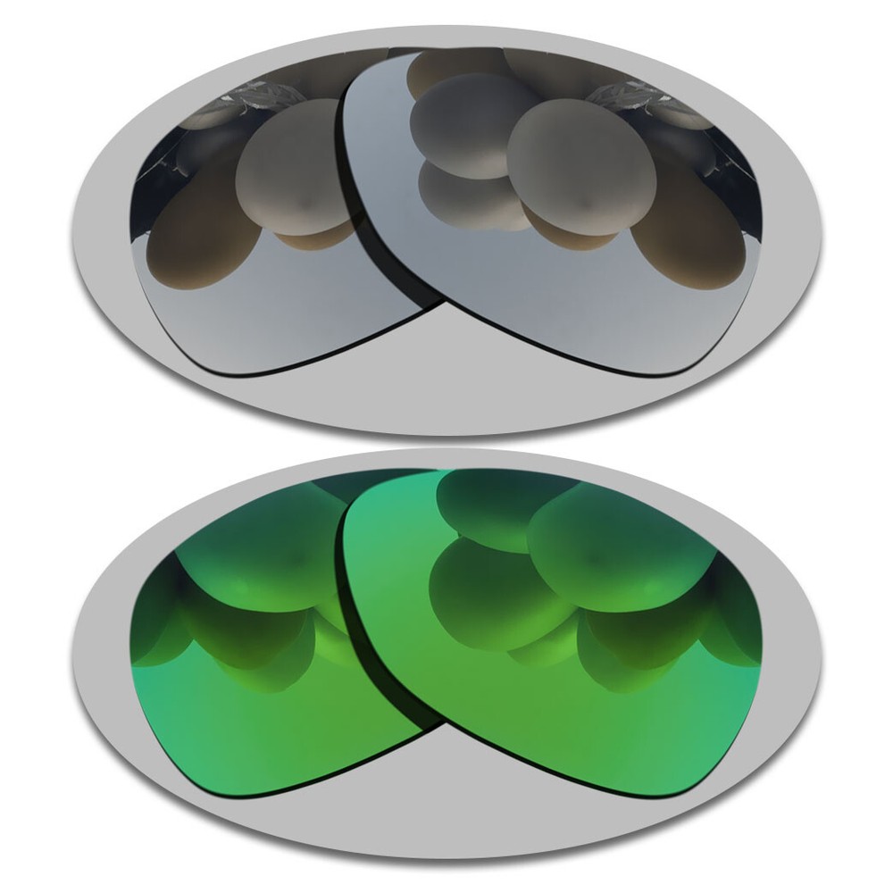 Silver&Green Anti-Scratch Lenses Replacement For-Oakley Feedback Polarized