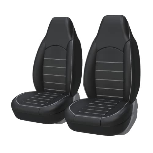 AUTOYOUTH Car Accessories Car Seat Covers Universal Front Pair Waterproof PU