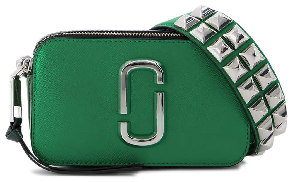 MARC JACOBS Studded Snapchat Bag- Green ( New)