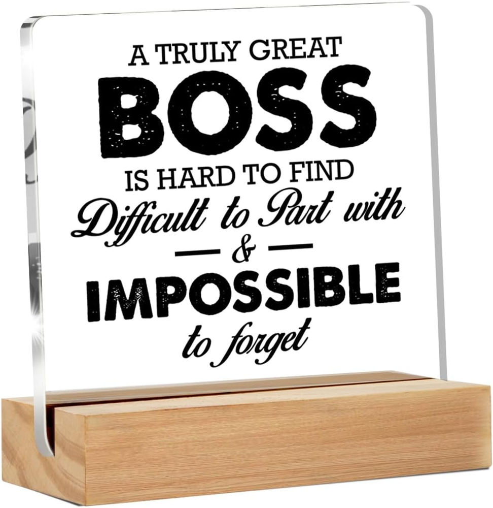 Thank You Boss Gifts for Women Men, Boss Appreciation Gifts, a Truly Great Boss