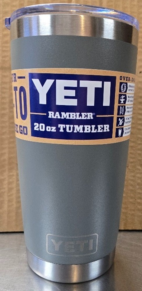 YETI Rambler 20oz Stainless Steel Vacuum Insulated Gray Tumbler