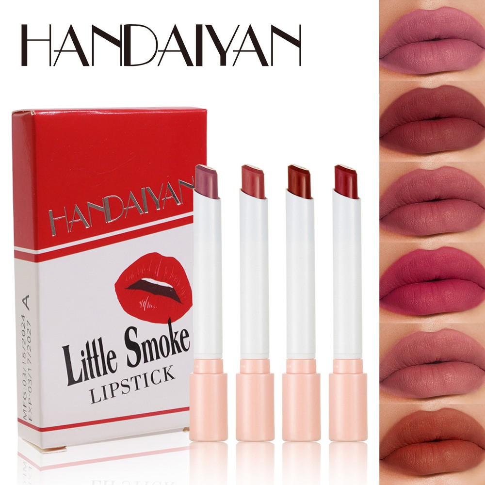 Matte Lipstick Set Waterproof Long-Lasting Non-Fading Cigarette Tube Design