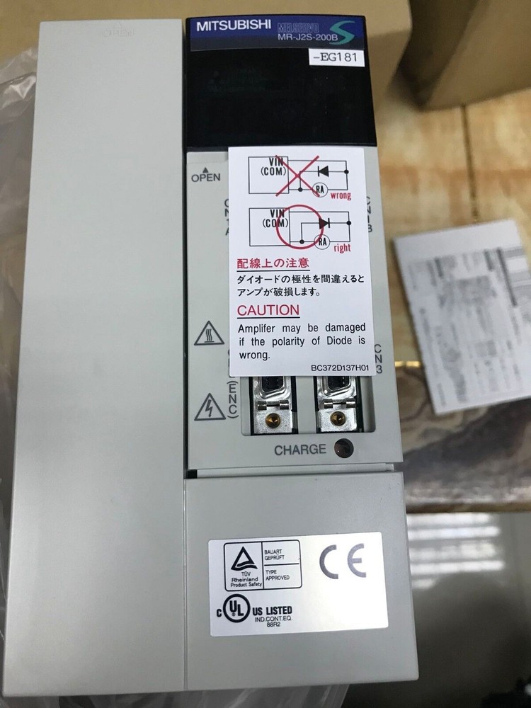 NEW AC SERVO DRIVER MR-J2S-200B-EG181 One Year Warranty #A6-37