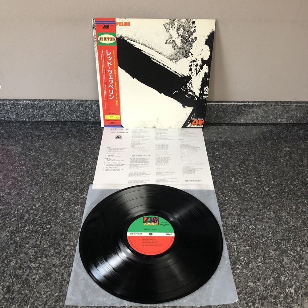 LP VINYL LED ZEPPELIN DEBUT ALBUM  1992 JAPAN LAST ANALOG SERIES AMJY-2000 NM/NM