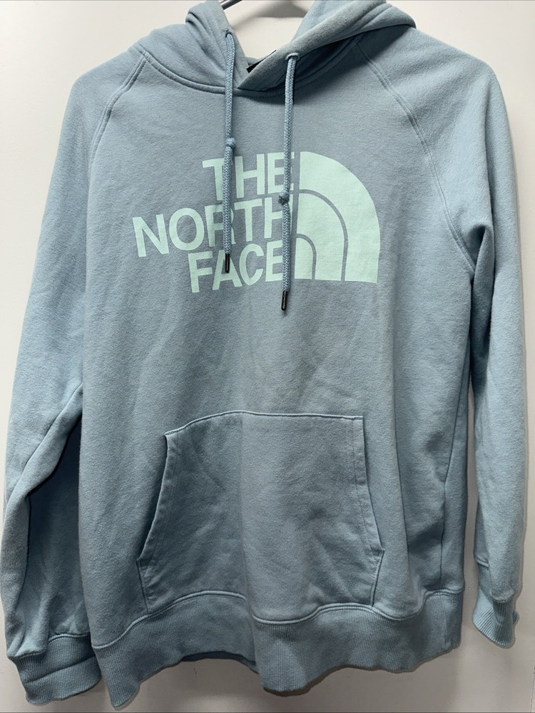 North Face Womens Medium Mint Fleece Hoodie with Pocket