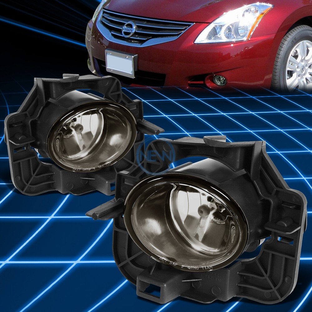 For 07-09 Altima Sedan 4Dr Smoked Lens Front Driving Fog Light Lamps Replacement