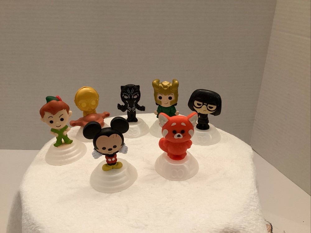 2023 Disney 100th Anniversary McDonalds Happy Meal Toys - Lot Of 7