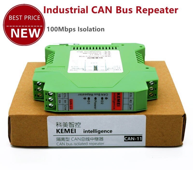 Industrial CAN Bus Repeater CAN Bus Isolator DIN Rail Mounting 100Mbps CAN-11