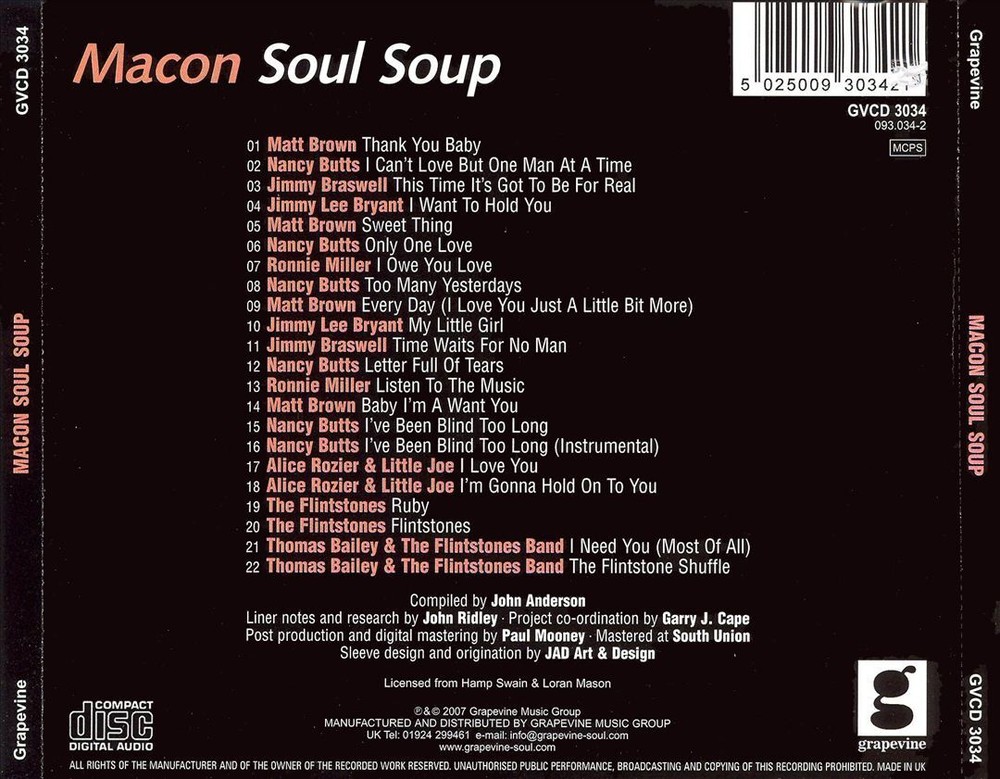 MACON SOUL GROUP MACON SOUL GROUP NEW CD