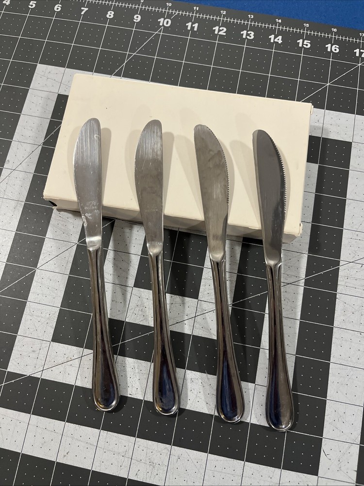 BSF Tivoli 4 Stainless Steel 18/8 Dinner Knives Flatware Replacement