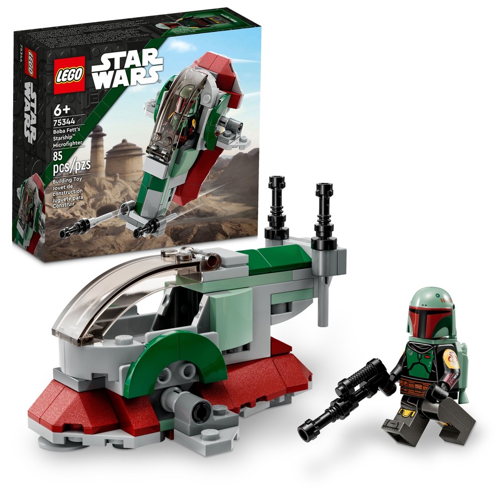 LEGO Star Wars Boba Fetts Starship Microfighter 75344 Building Set New