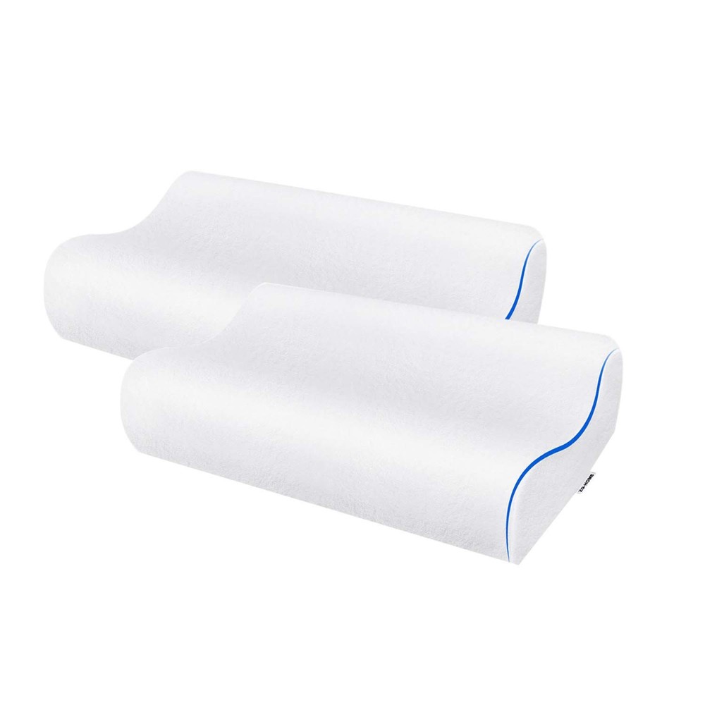 Ergonomic Memory Foam Cervical Pillow with Hypoallergenic Cover for Neck Support  