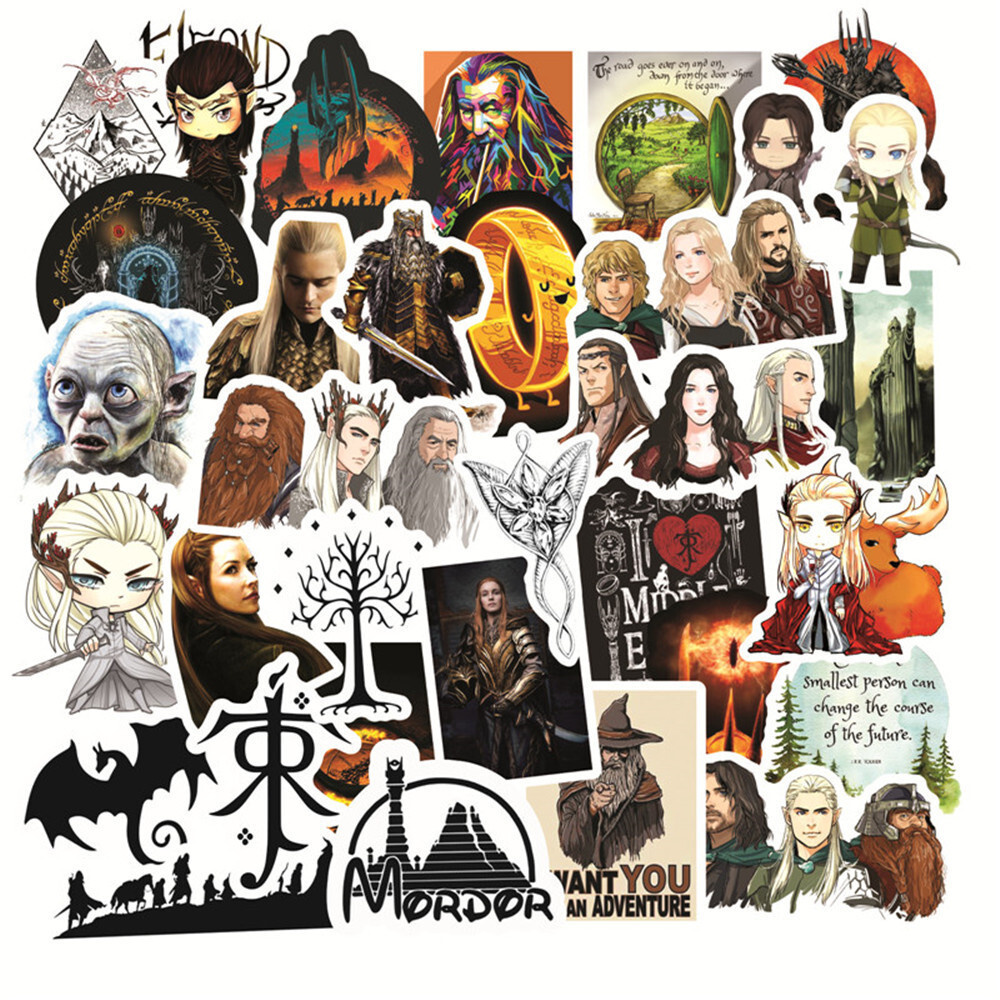 50 The Hobbit Stickers Pack For Laptop/Waterbottle/Kindle Waterproof Vinyl