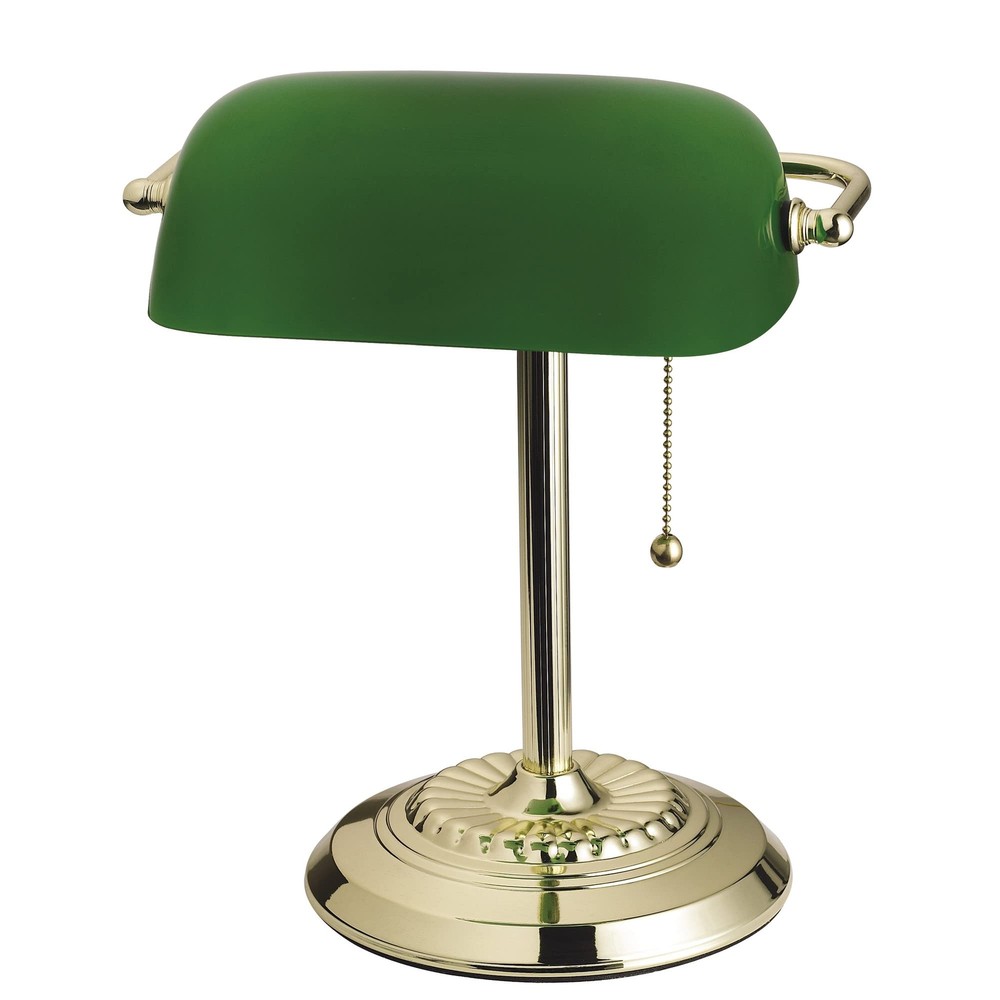 Green Traditional Desk Lamp with Smart Home Features for Office Dorm or Apartment