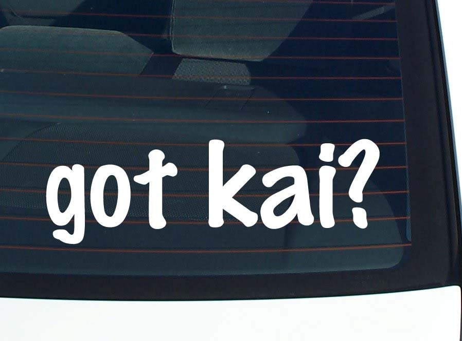 Kai Car Decal Funny Vinyl Bumper Sticker for Window