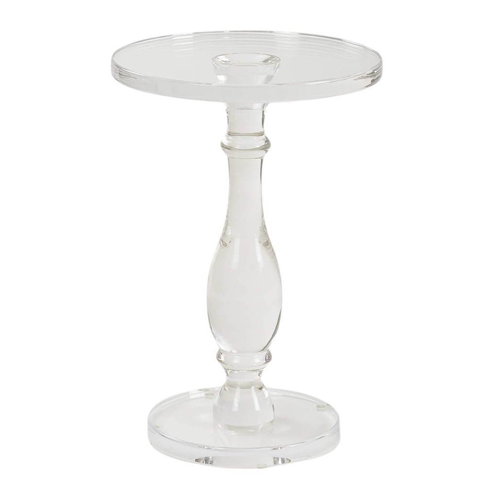 LIKENOW Acrylic End Table,Acrylic Side Table,Modern Nightstand with Clear Small