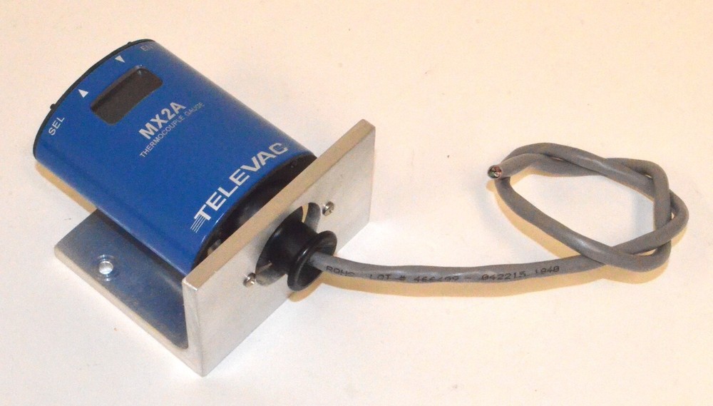 Televac MX2A Active Thermocouple Vacuum Gauge (Pirani) w/ Mount Plate *Used*