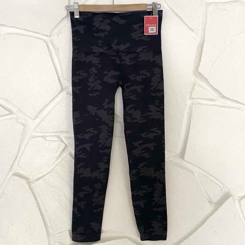 Spanx Womens Purple Camo Seamless Leggings Athleisure Punkcore NWT