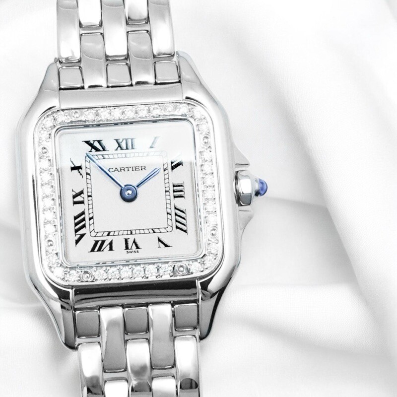 CARTIER PANTHERE SM SS Single Diamond SS Women Watches Watch