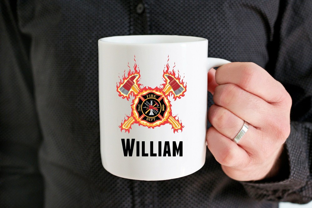 Personalized Firefighter Mug Custom Fire Department Mugvolunteer Firefighter