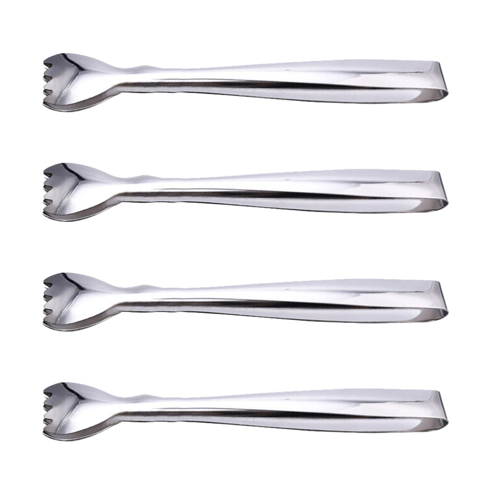 4 Pcs Tea Filters Tong Towel Clips Bread Clamps Sugar Clips Ice Cube Tongs