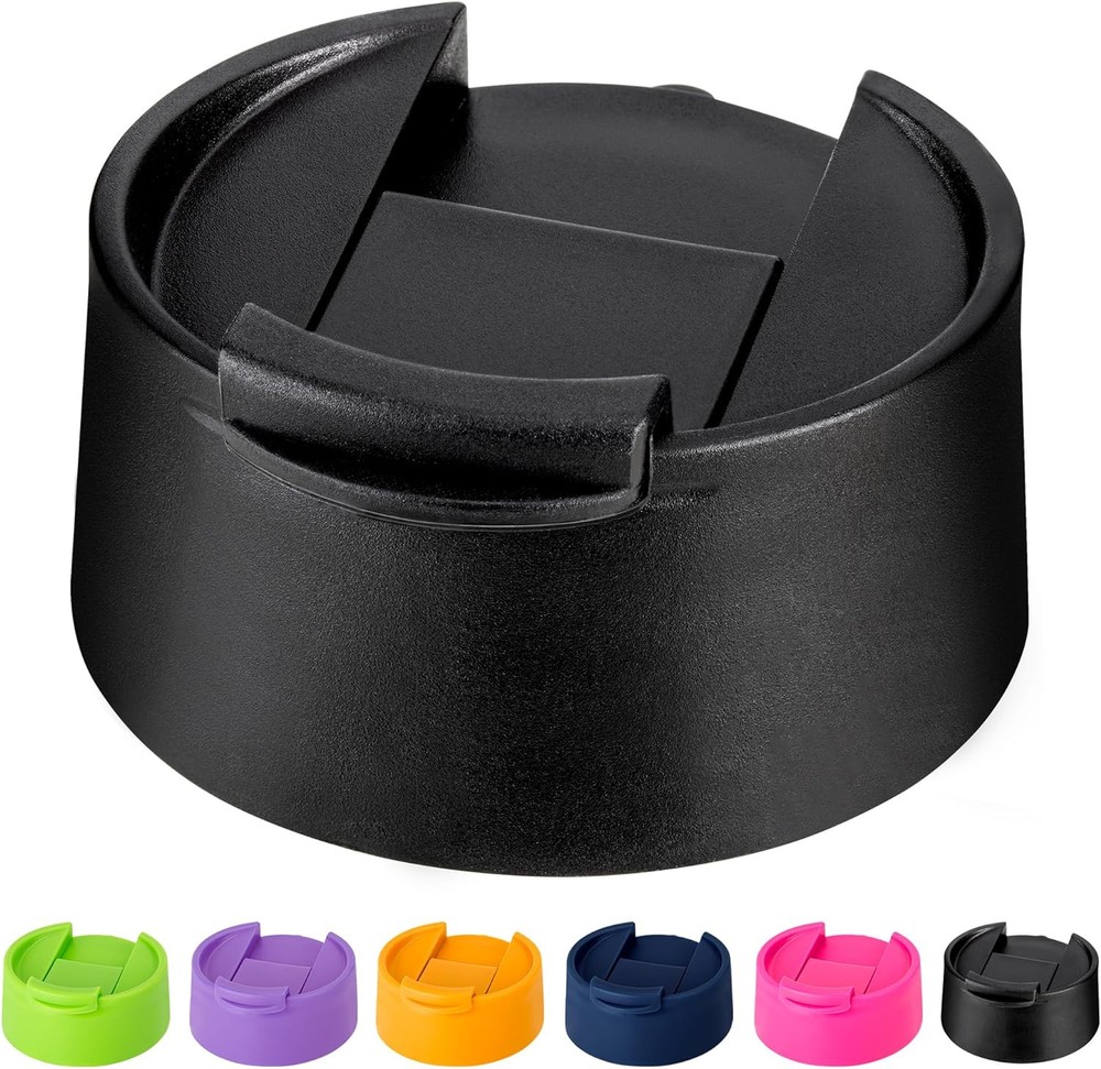Hydro Flask Wide Mouth Flip Lid fits 12 16 18 20 32 40 64 oz Bottles - Black - 1 Pack