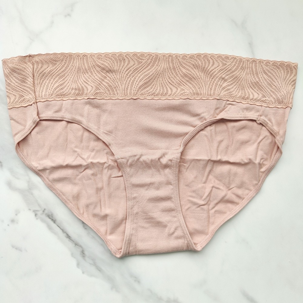 Soma Cotton Modal Lace Hipster Panty Hush Size M